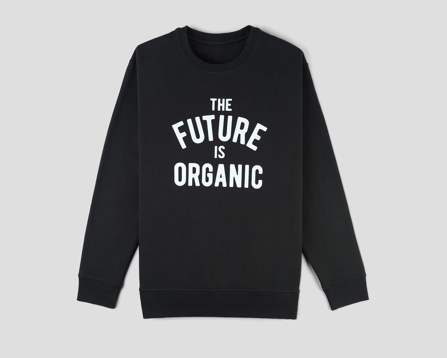 The Future Is Organic Crewneck Sweatshirt - Black