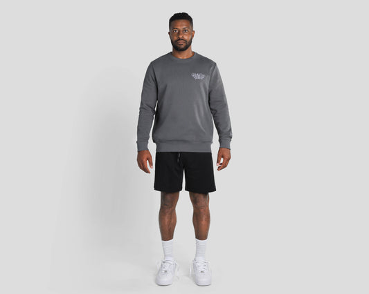 Triple Signature Crewneck Sweatshirt - Slate
