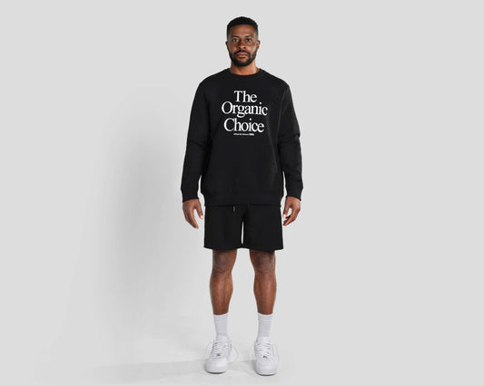 The Organic Choice Crewneck Sweatshirt - Black